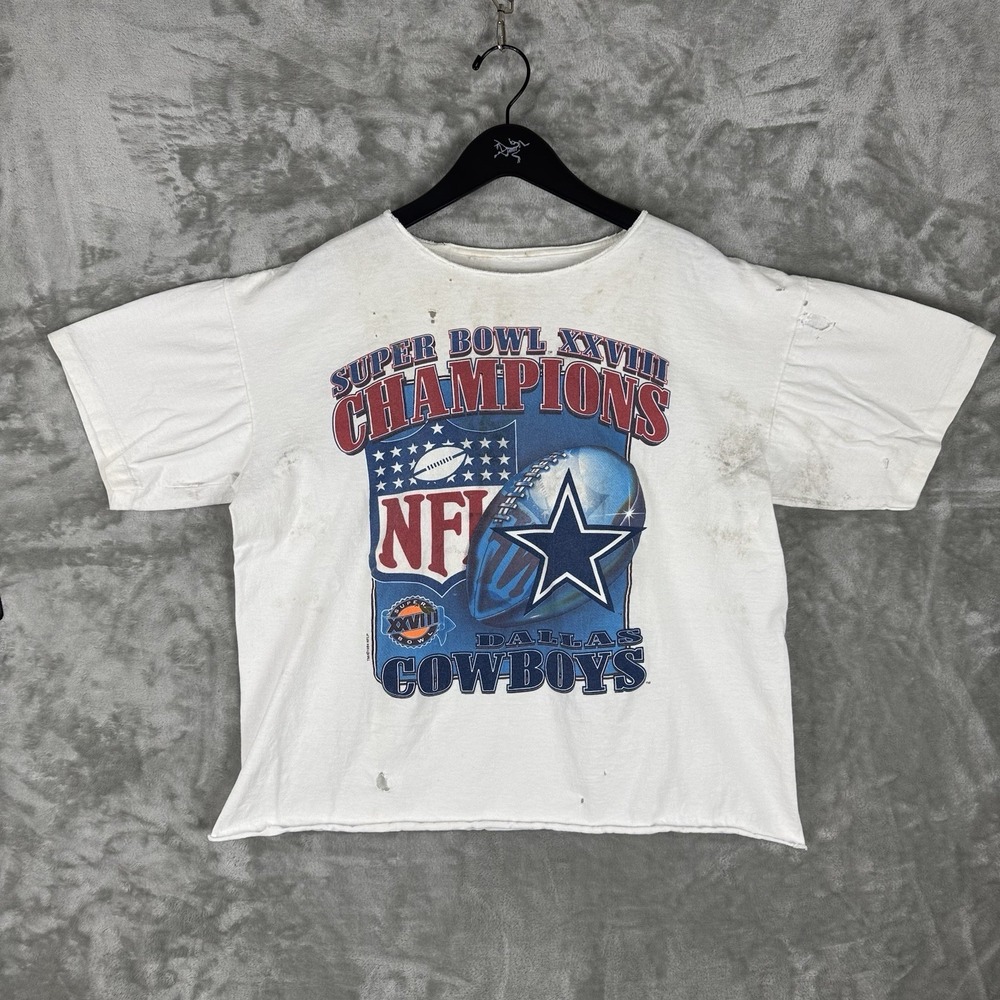 Vintage Dallas Cowboys Super Bowl XXVIII Champions T-Shirt Mens XL‎ 90s Trashed